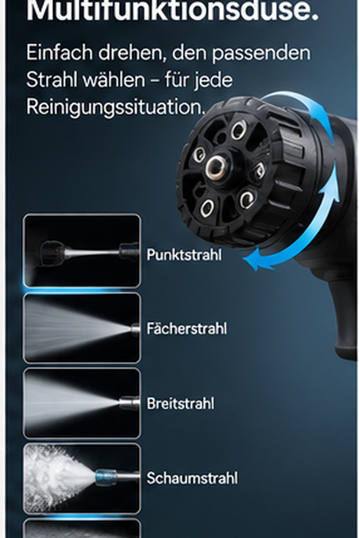Adjustable spray control